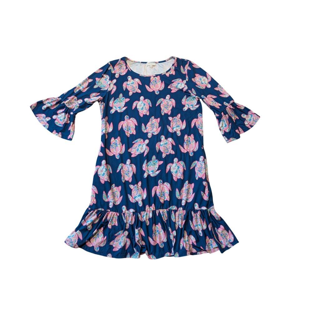 Simply Southern summer dress/cover up, M; Turtles, Beachy; summer fun